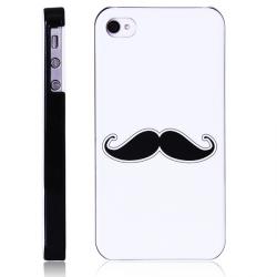 Originální kryt iPhone 4/4S - Movember bílý