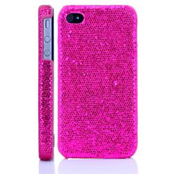 Luxusní kryt pro iPhone 4/4S - Glitrovaný růžový