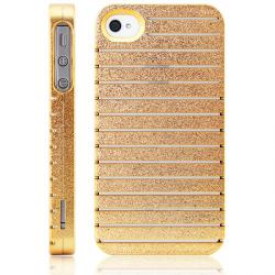 Luxusní kryt pro iPhone 4/4S - Gril zlatý