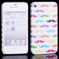 Originální kryt iPhone 4/4S - Movember barevné kníry