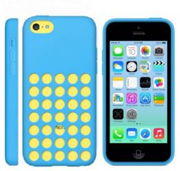 Silikonový obal pro iPhone 5C - Modrý II