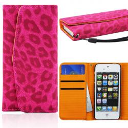 Koženkové pouzdro pro iPhone 5S/5 - pink panther