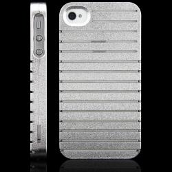 Luxusní kryt pro iPhone 4/4S - Gril stříbrný