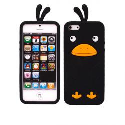 Silikonový obal pro iPhone 5 - černé kuřátko