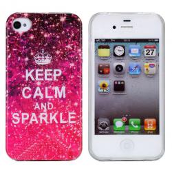 Originální kryt pro iPhone 4S/4 - Keep calm and Sparkle