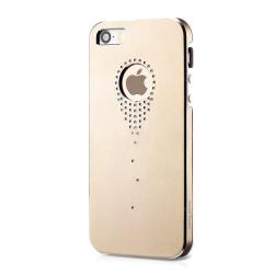 Elegantní pouzdro iPhone 5S/5 - Champagne s kamínky