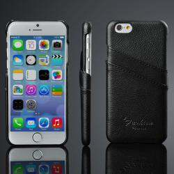 Kožené pouzdro na iPhone 6S/6 - černé