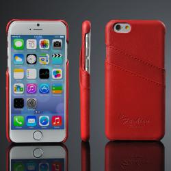 Kožené pouzdro na iPhone 6S/6 - červené