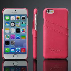 Kožené pouzdro na iPhone 6S/6 - růžové