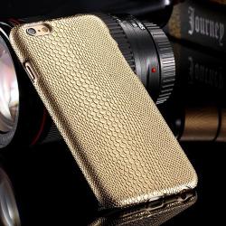 Luxusní kryt iPhone 6S/6 - hadí vzor zlatý